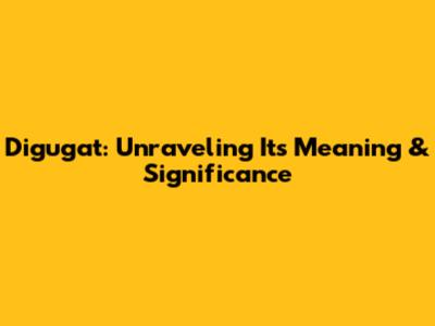 Digugat: Unraveling Its Meaning & Significance