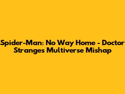 Spider-Man: No Way Home - Doctor Strange's Multiverse Mishap