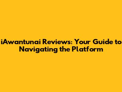 iAwantunai Reviews: Your Guide to Navigating the Platform